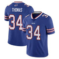 Kdoa B.Bills #34 Thurman Thomas Player Royal Vapor Untouchable Limited Stitched Jerseys