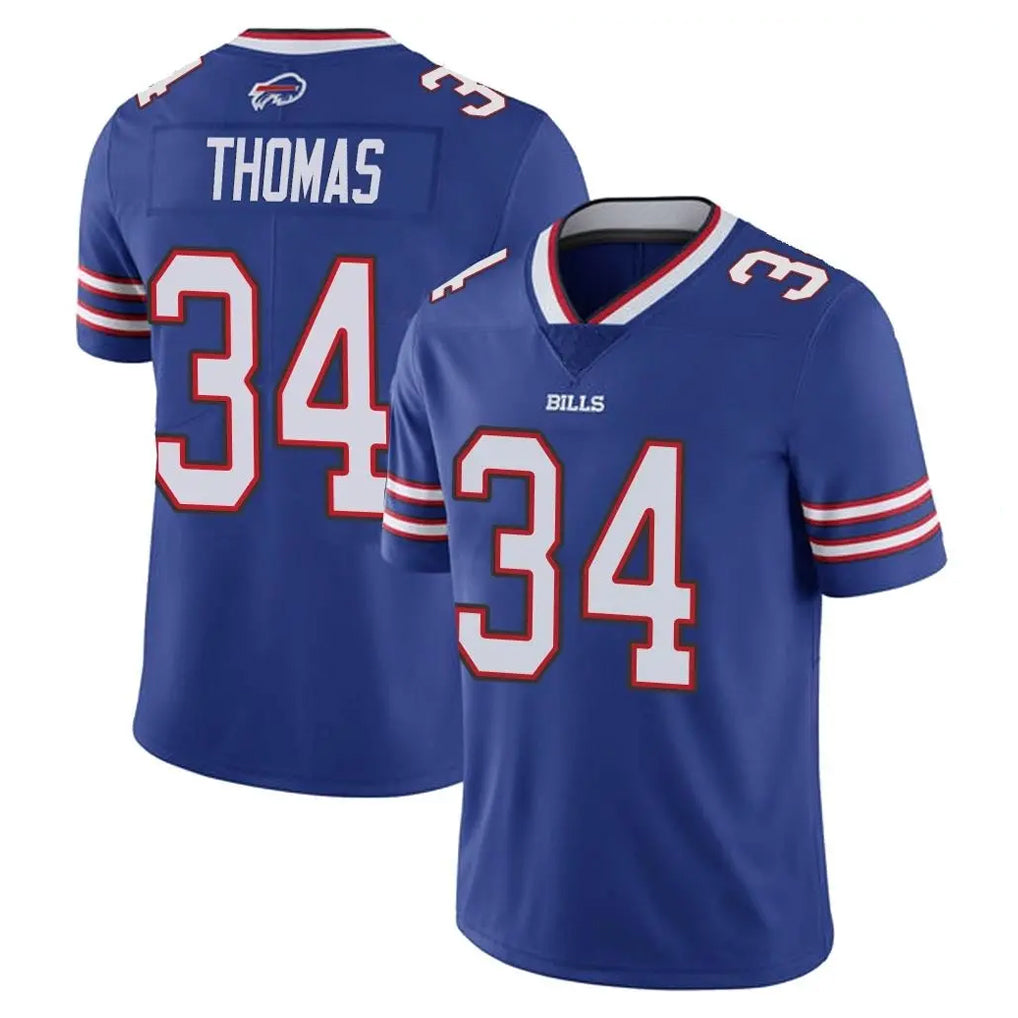Kdoa B.Bills #34 Thurman Thomas Player Royal Vapor Untouchable Limited Stitched Jerseys