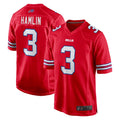 Kdoa B.Bills #3 Damar Hamlin Player Red Home Game Stitched Jerseys
