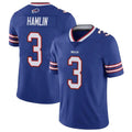 Kdoa B.Bills #3 Damar Hamlin Player Royal Vapor Untouchable Limited Stitched Jerseys