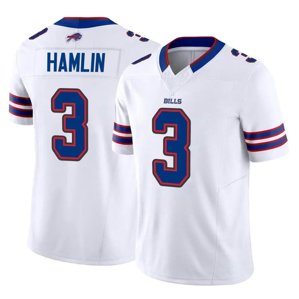 Kdoa B.Bills #3 Damar Hamlin Player White Vapor F.U.S.E. Limited Stitched Jerseys