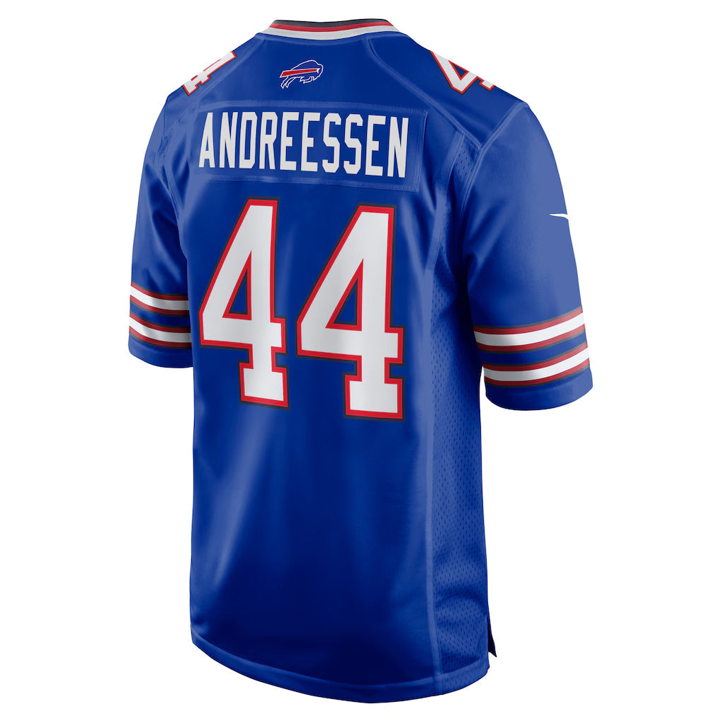 Kdoa B.Bills #44 Joe Andreessen Player Royal Home Game Stitched Jerseys