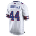 Kdoa B.Bills #44 Joe Andreessen Player White Home Game Stitched Jerseys