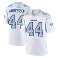 Kdoa B.Bills #44 Joe Andreessen Player White Rivalries Collection Stitched Jerseys