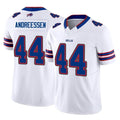 Kdoa B.Bills #44 Joe Andreessen Player White Vapor F.U.S.E. Limited Home Game Stitched Jerseys