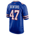 Kdoa B.Bills #47 Christian Benford Player Royal Home Game Stitched Jerseys