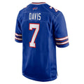 Kdoa B.Bills #7 Ray Davis Player Royal Home Game Stitched Jerseys