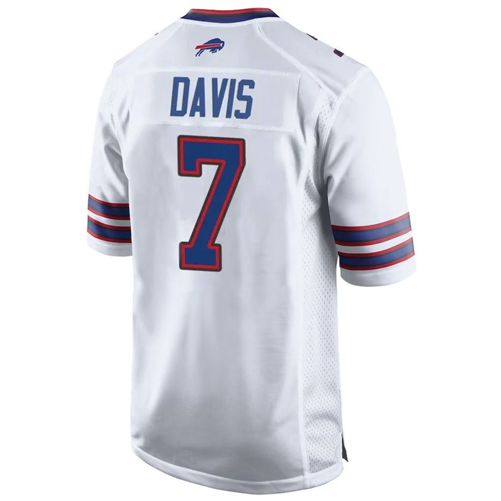 Kdoa B.Bills #7 Ray Davis Player White Home Game Stitched Jerseys