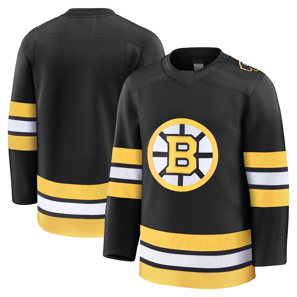 Kdoa B.Bruins Black Home Premium Stitched Jerseys