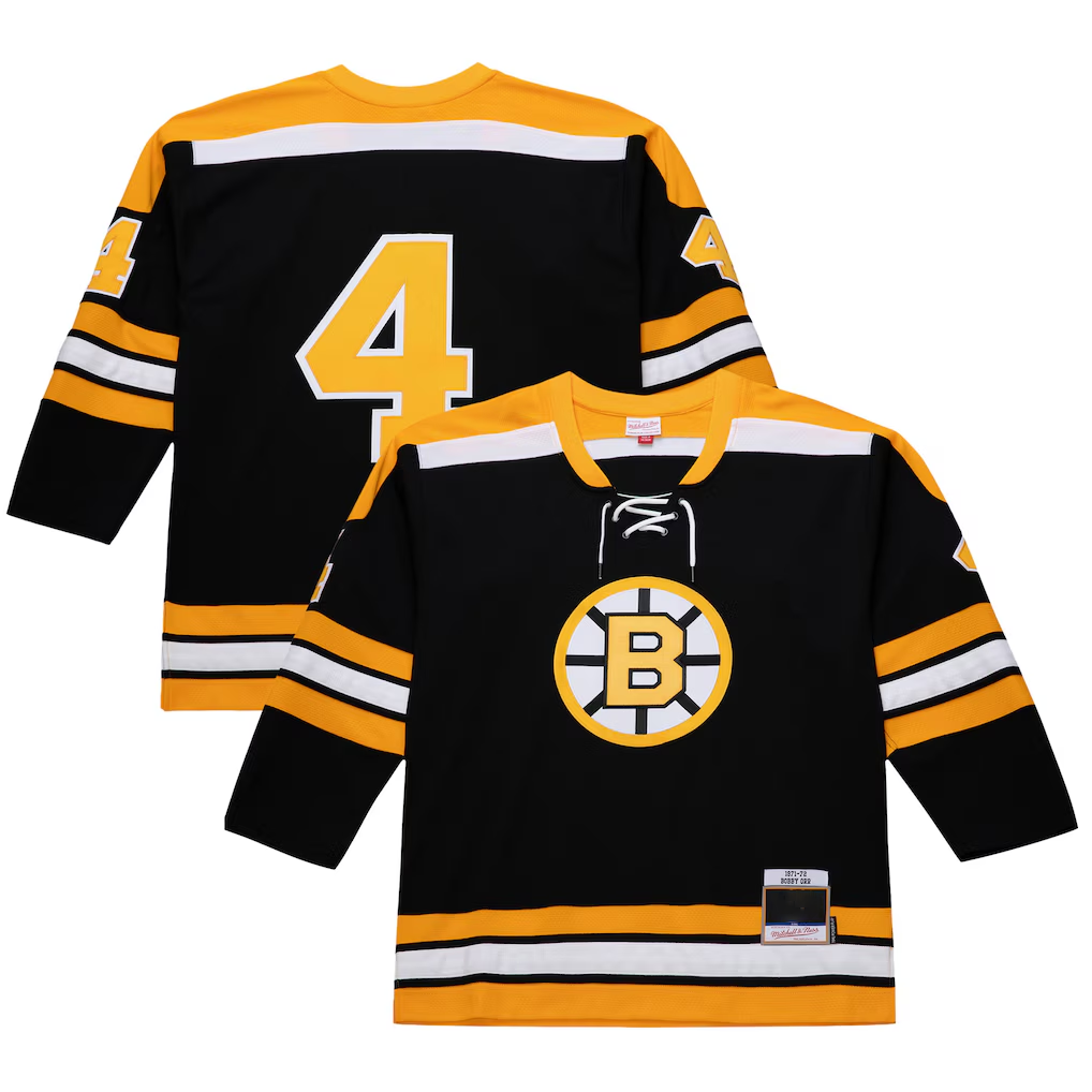 Kdoa B.Bruins #4 Bobby Orr Black 1971-72 Power Play Stitched Jerseys