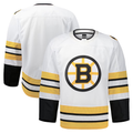 Kdoa B.Bruins White Away Authentic Pro Stitched Jerseys