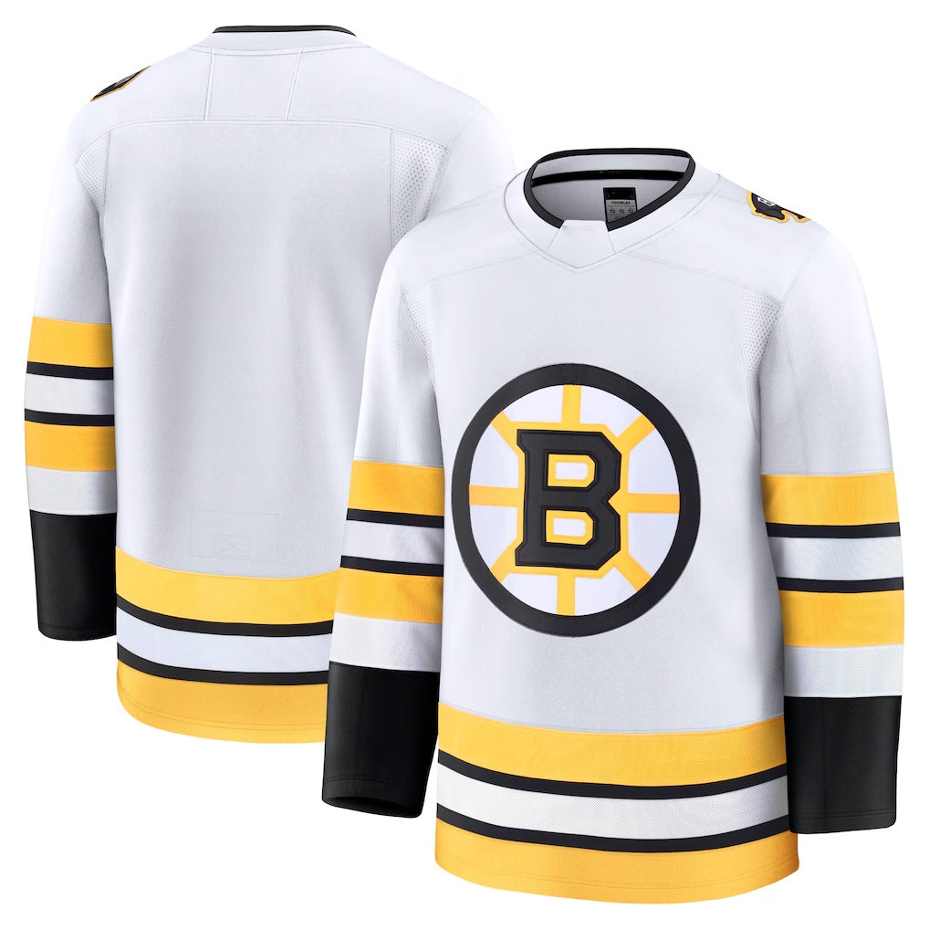 Kdoa B.Bruins White Away Premium Stitched Jersey