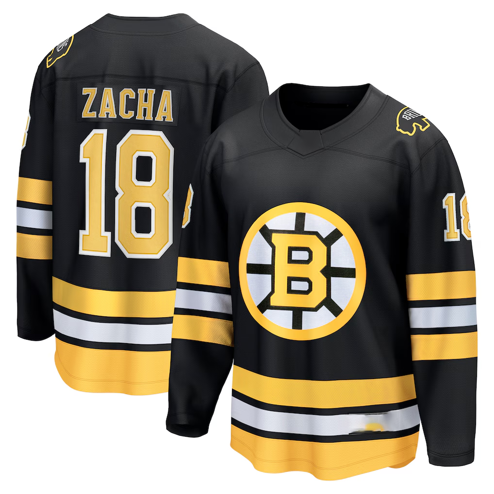 Kdoa B.Bruins #18 Pavel Zacha Black Home Breakaway Player Stitched Jerseys
