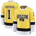Kdoa B.Bruins #1 Jeremy Swayman Gold 2026 Stadium Series Premium Stitched Jerseys