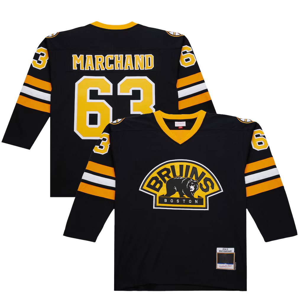 Kdoa B.Bruins #63 Brad Marchand Black 2014-15 Power Play Stitched Jerseys