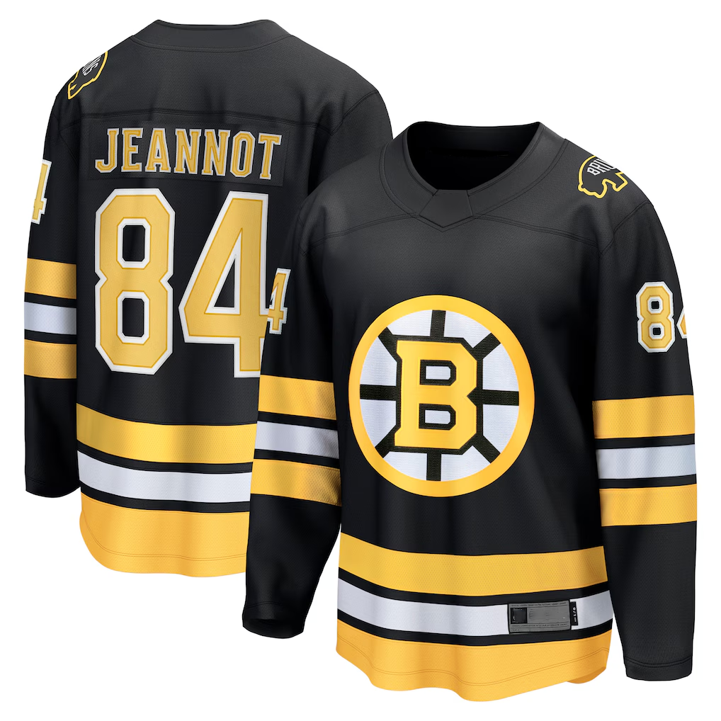 Kdoa B.Bruins #84 Tanner Jeannot Black Home Breakaway Player Stitched Jerseys