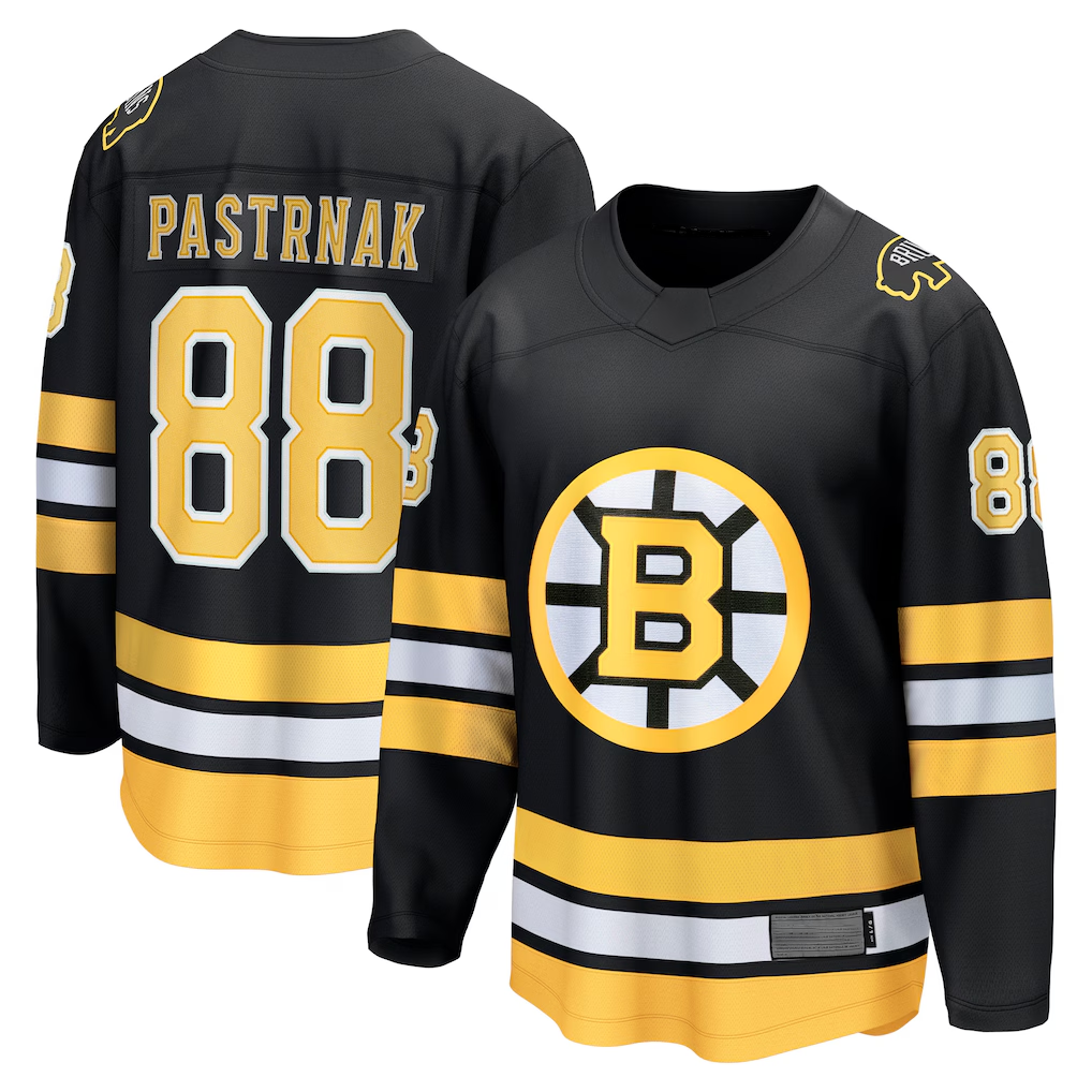 Kdoa B.Bruins #88 David Pastrnak Black Home Breakaway Player Stitched Jerseys