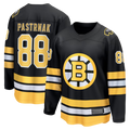 Kdoa B.Bruins #88 David Pastrnak Black Home Breakaway Stitched Jerseys