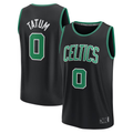 Kdoa B.Celtics #0 Jayson Tatum  Black Fast Break Replica Player Jerseys - Statement Edition