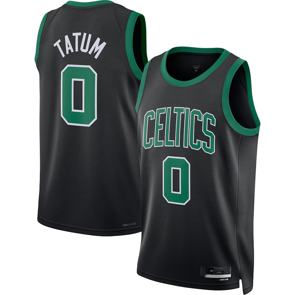 Kdoa B.Celtics #0 Jayson Tatum  Black Swingman Jerseys - Statement Edition