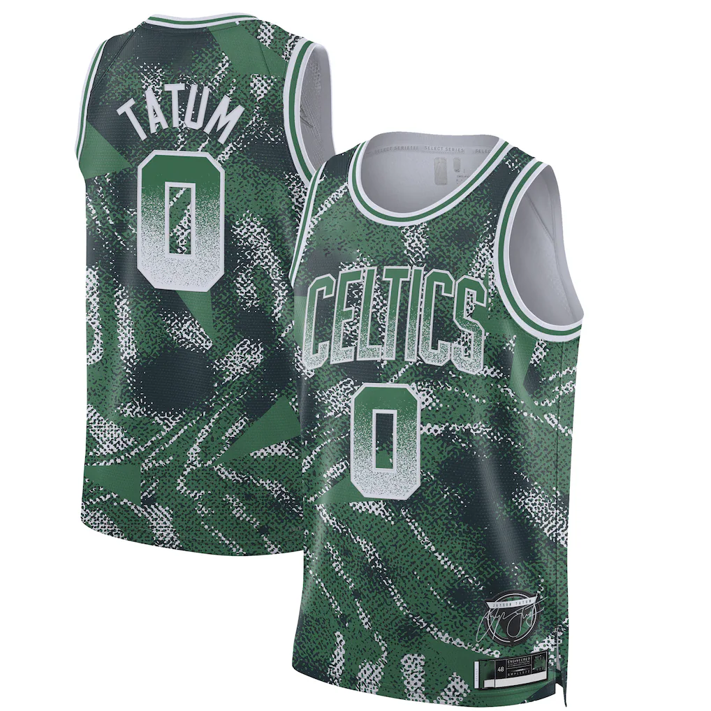 Kdoa B.Celtics #0 Jayson Tatum Green 2025 Select Series Swingman Player Jerseys