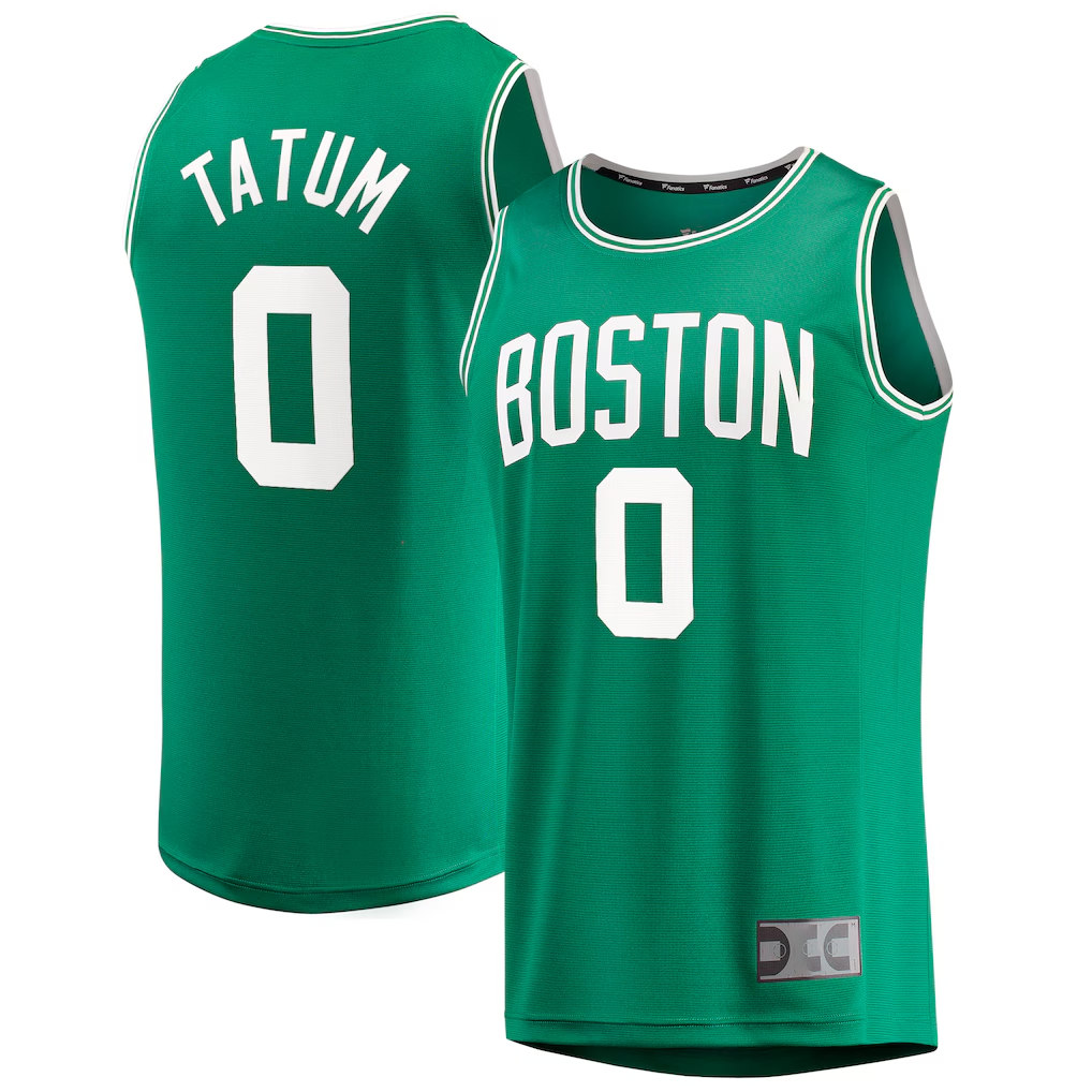 Kdoa B.Celtics #0 Jayson Tatum  Kelly Green Big & Tall Fast Break Player Jerseys - Icon Edition