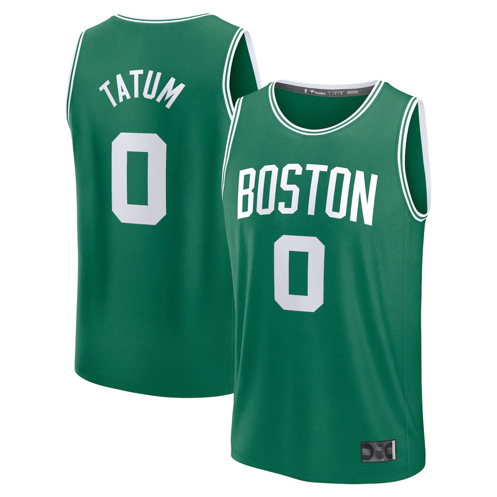 Kdoa B.Celtics #0 Jayson Tatum  Kelly Green Fast Break Replica Player Jerseys - Icon Edition