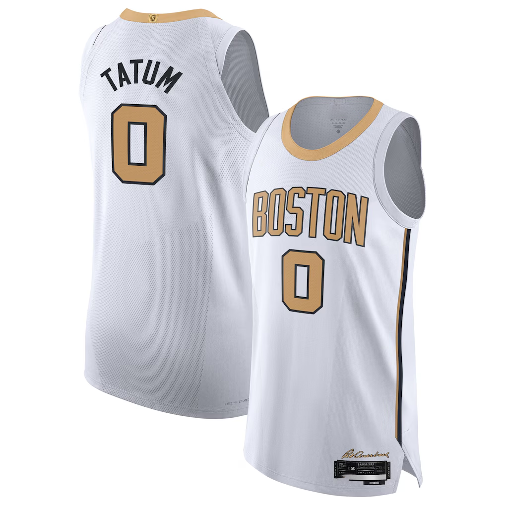 Kdoa B.Celtics #0 Jayson Tatum White 202526 Authentic Jerseys - City Edition