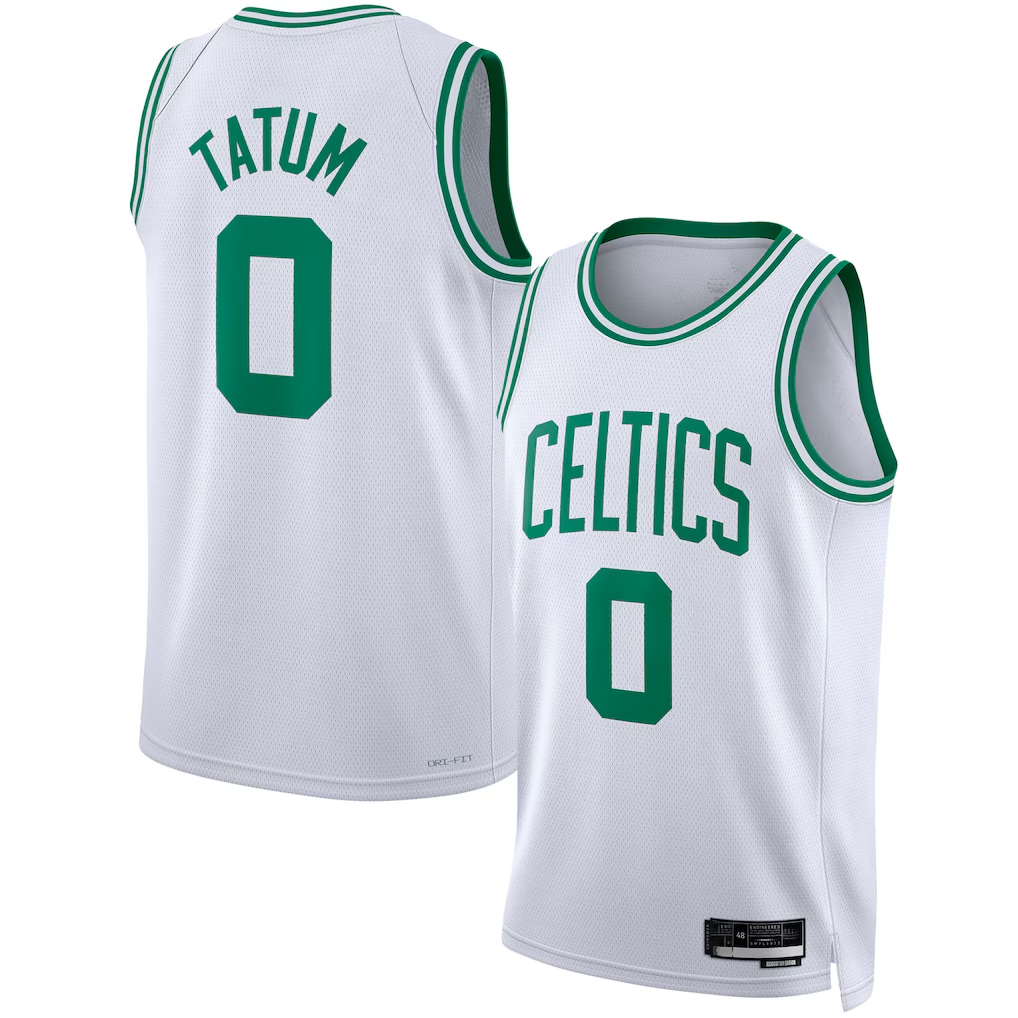 Kdoa B.Celtics #0 Jayson Tatum White Swingman Jerseys - Association Edition