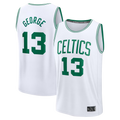 Kdoa B.Celtics #13 Paul George  White Fast Break Replica Jerseys - Association Edition