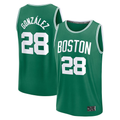 Kdoa B.Celtics #28 Hugo Gonzalez Kelly Green 2025  Draft First Round Pick Fast Break Replica Jerseys - Icon Edition