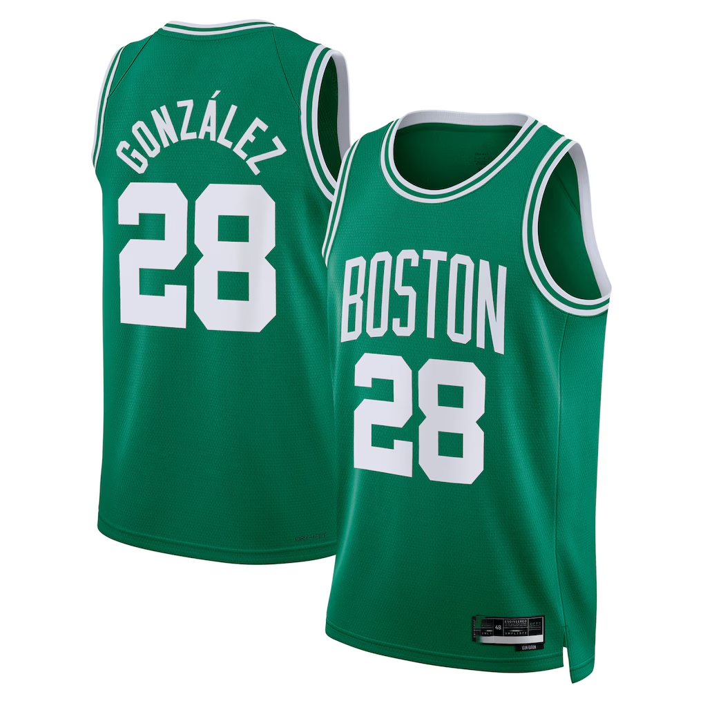 Kdoa B.Celtics #28 Hugo Gonz¨¢lez Kelly Green Swingman Jerseys - Icon Edition