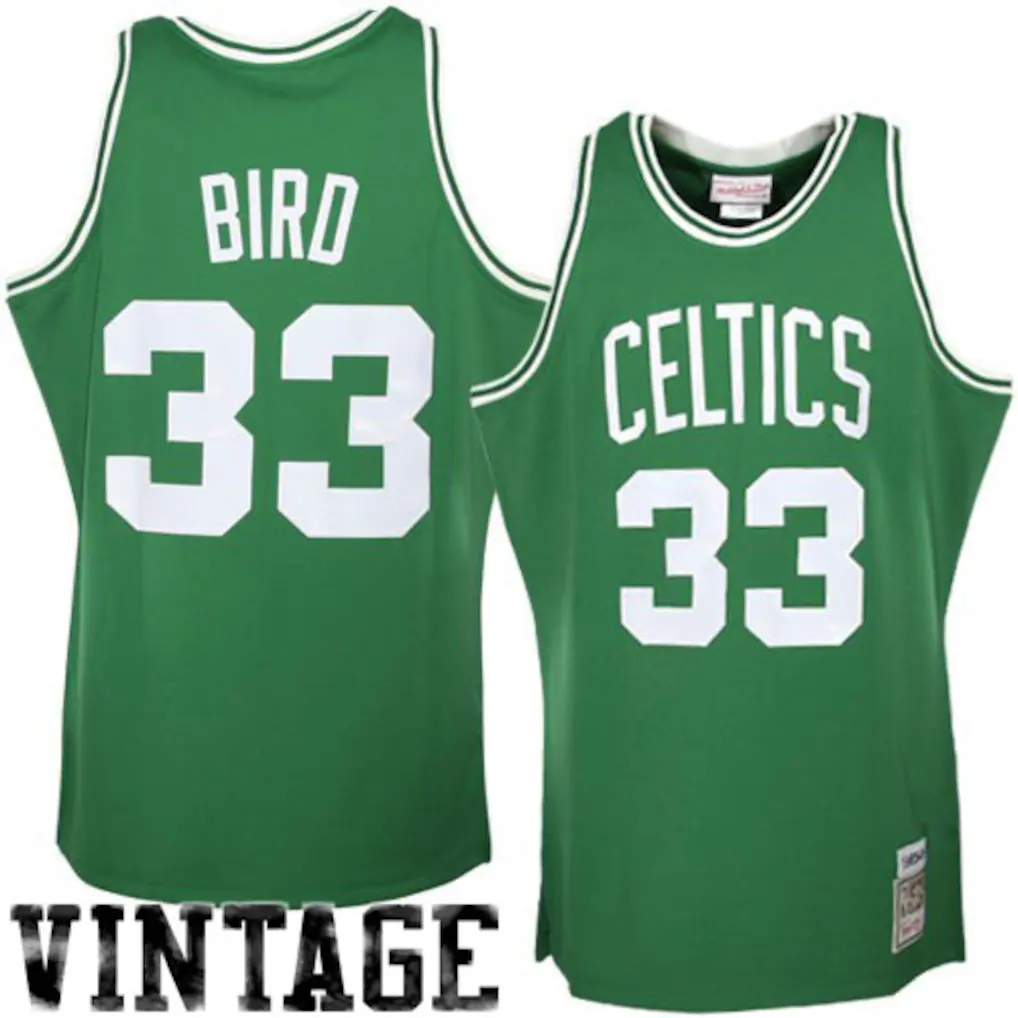 Kdoa B.Celtics #33 Larry Bird Mitchell & Ness Kelly Green 1985-86 Hardwood Classics Authentic Jerseys