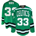 Kdoa B.Celtics #33 Larry Bird Mitchell & Ness Kelly Green Big & Tall Hockey Jerseys