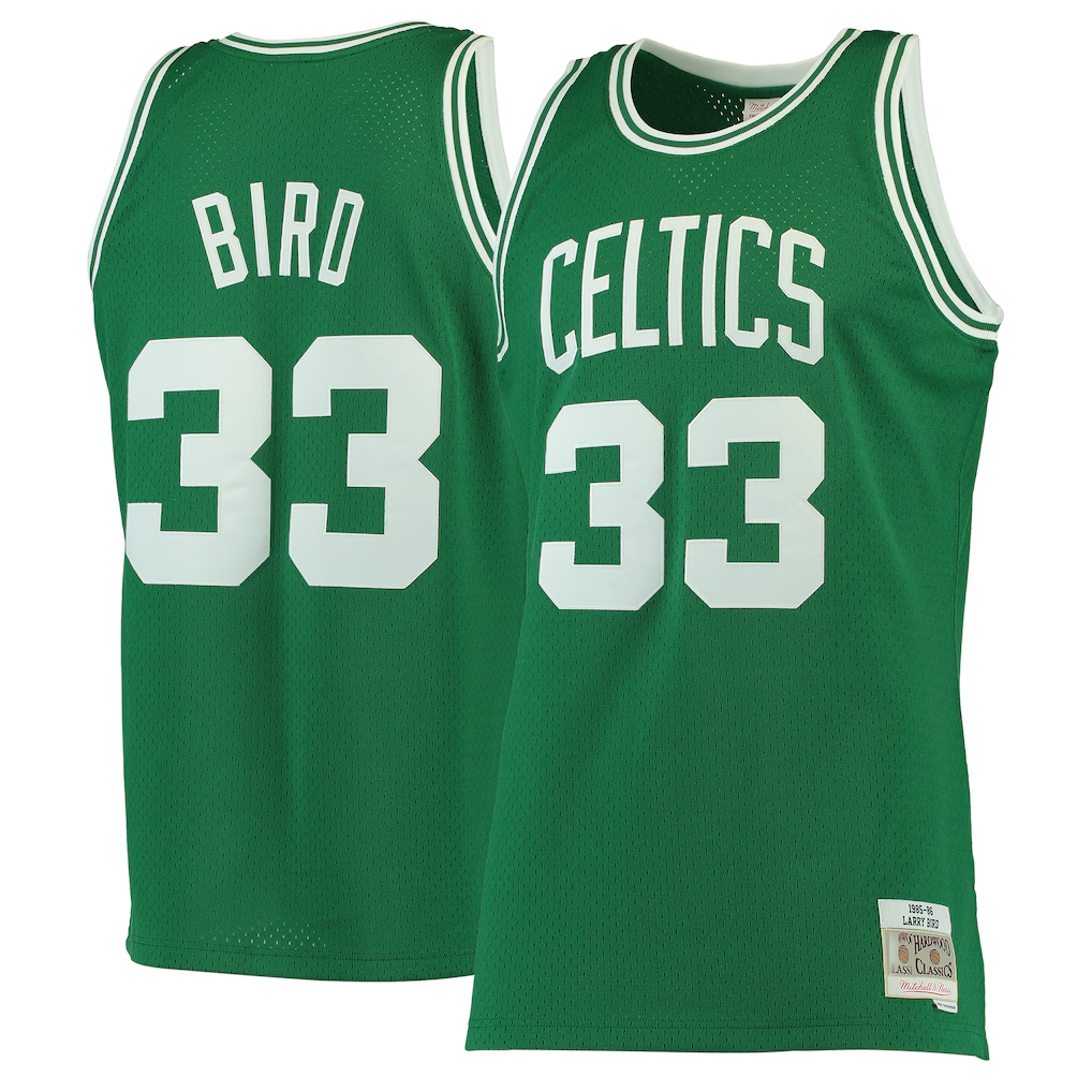 Kdoa B.Celtics #33 Larry Bird Mitchell & Ness Kelly Green Hardwood Classics Swingman Jerseys