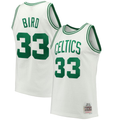 Kdoa B.Celtics #33 Larry Bird Mitchell & Ness White Hardwood Classics 198586 Swingman Jerseys