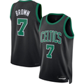 Kdoa B.Celtics #7 Jaylen Brown Black Swingman Jerseys - Statement Edition