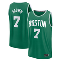 Kdoa B.Celtics #7 Jaylen Brown  Kelly Green Fast Break Replica Player Jerseys - Icon Edition