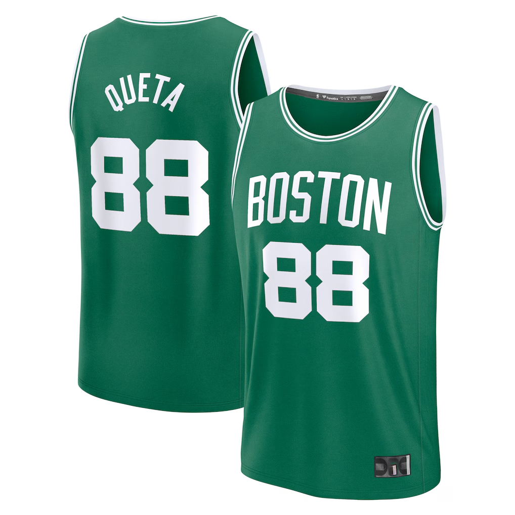 Kdoa B.Celtics #88 Neemias Queta Kelly Green Fast Break Replica Player Jerseys - Icon Edition