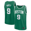 Kdoa B.Celtics #9 Derrick White  Kelly Green Fast Break Replica Player Jerseys - Icon Edition