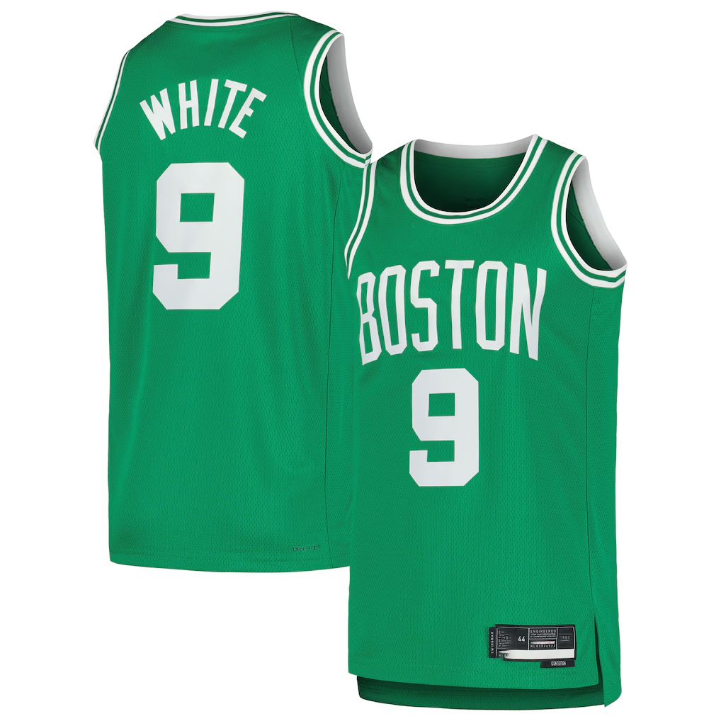 Kdoa B.Celtics #9 Derrick White Kelly Green Swingman Jerseys - Icon Edition
