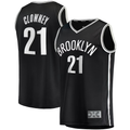Kdoa B.Nets #21 Noah Clowney Black Fast Break Replica Jerseys - Icon Edition