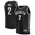 Kdoa B.Nets #2 Daniel Wolf Black Fast Break Replica Jerseys - Icon Edition