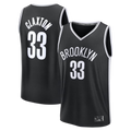 Kdoa B.Nets #33 Nic Claxton  Black Fast Break Replica Jerseys - Icon Edition
