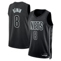 Kdoa B.Nets #8 Egor D?min  Black Swingman Jerseys - Statement Edition