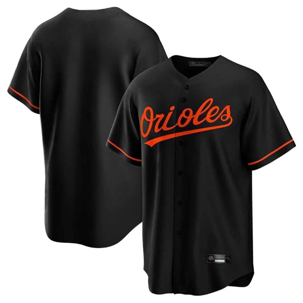 Kdoa B.Orioles Black Home Game Blank Player Stitched Jerseys