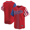 Kdoa B.Orioles Red Independence Day Vapor Premier Limited Home Game Blank Player Stitched Jerseys