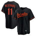 Kdoa B.Orioles #11 Jordan Westburg Player Black Home Game Stitched Jerseys