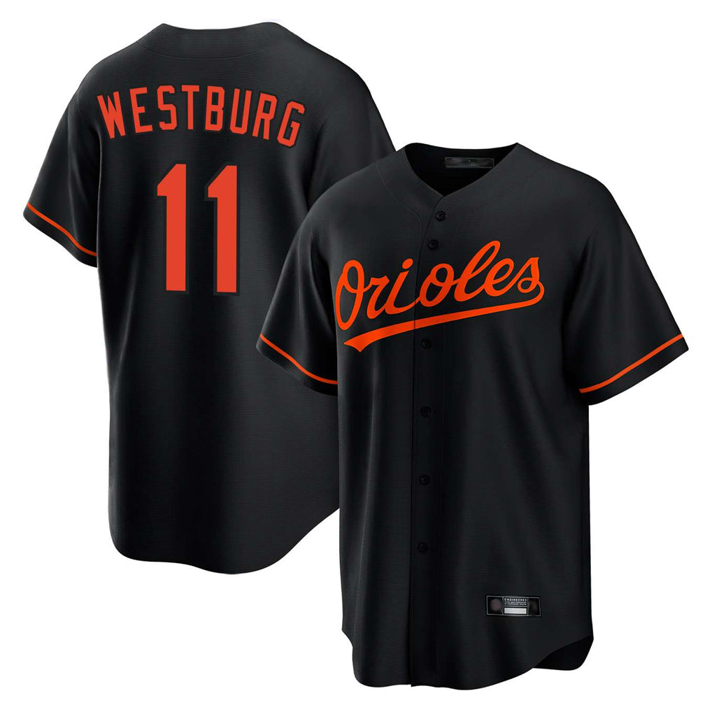 Kdoa B.Orioles #11 Jordan Westburg Player Black Home Game Stitched Jerseys