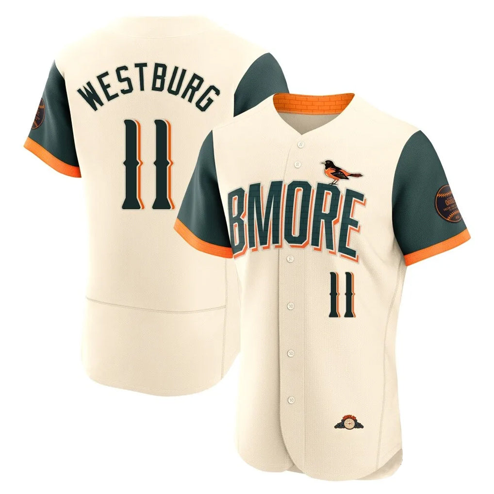 Kdoa B.Orioles #11 Jordan Westburg Player Cream 2026 City Connect Limited Elite Home Game Stitched Jerseys